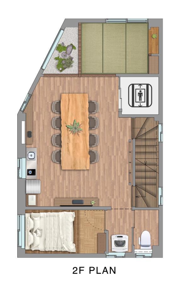 Villa 古今 天下茶屋 With A Private Parking Lot And A Half Open-Air Bath And Direct To Kix Ōsaka Exterior foto